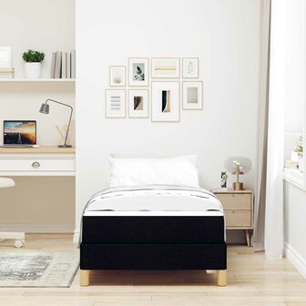 Boxspringbed met matras Zwart 90 x 190 cm Stof 3