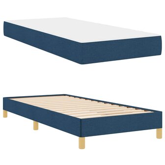 Boxspringbed met matras Blauw 90 x 190 cm Stof 6