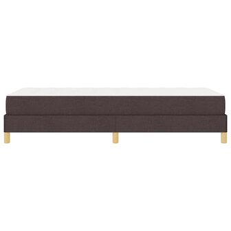 Boxspringbed met matras Donkerbruin 90 x 200 cm Stof 8