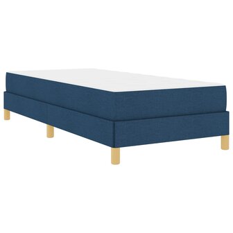 Boxspringbed met matras Blauw 90 x 200 cm Stof 4