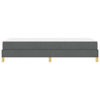 Boxspringbed met matras Donkergrijs 100 x 200 cm Stof 8