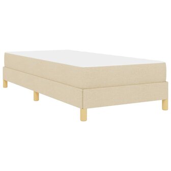 Boxspringbed met matras Cr&egrave;me 100 x 200 cm Stof 9