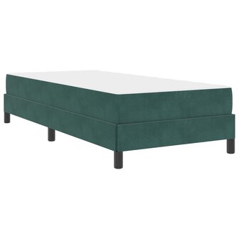 Boxspringbed met matras Donkergroen 90 x 200 cm Stof 4