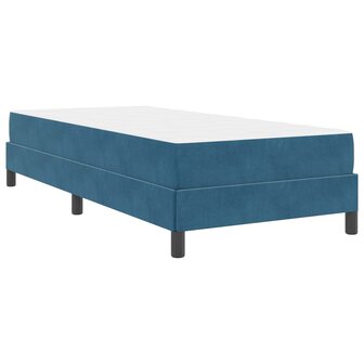 Boxspringbed met matras Donkerblauw 90 x 200 cm Stof 9