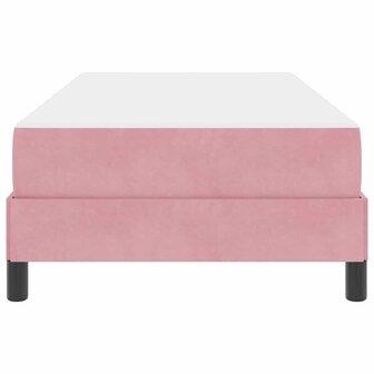 Boxspringbed met matras Roze 90 x 200 cm Stof 7