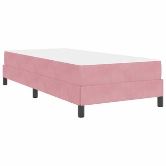 Boxspringbed met matras Roze 90 x 200 cm Stof 9