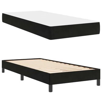 Boxspringbed met matras Zwart 100 x 200 cm Stof 6