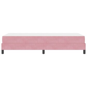 Boxspringbed met matras Roze 100 x 200 cm Stof 8