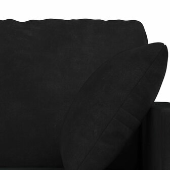 Bankstel 2 pcs Zwart 138 x 78 x 80 cm Fluweel 6