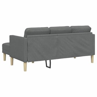 Bankstel met kussen Donkergrijs Polyester 6