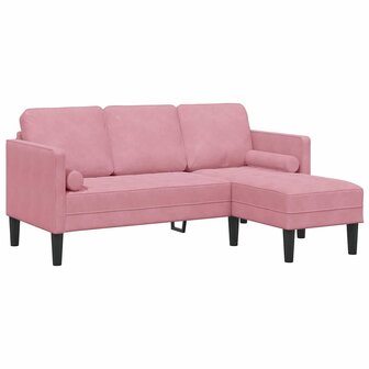 Bankstel met kussen Roze Polyester 2