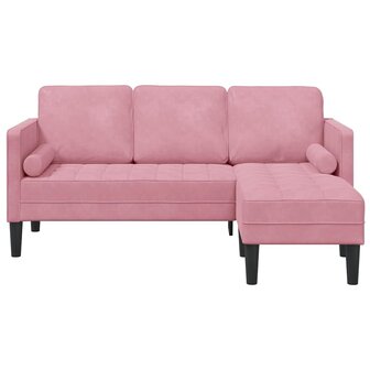 Bankstel met kussen Roze Polyester 4