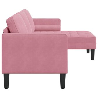 Bankstel met kussen Roze Polyester 5