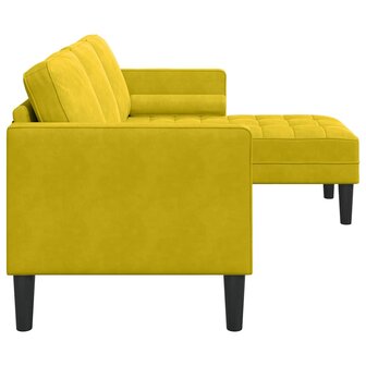 Bankstel met kussen Geel Polyester 5
