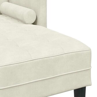Bankstel met kussen Cr&egrave;me Polyester 7