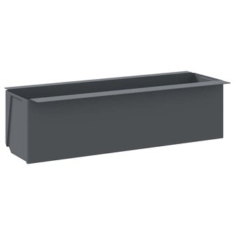 Bloembakken voor europallets 12 st 36x13,5x9,5 cm PP grijs 3