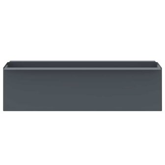 Bloembakken voor europallets 12 st 36x13,5x9,5 cm PP grijs 4