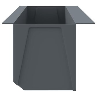 Bloembakken voor europallets 12 st 36x13,5x9,5 cm PP grijs 5