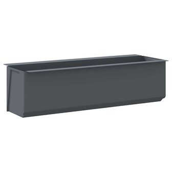Bloembakken voor europallets 12 st 36x13,5x9,5 cm PP grijs 6