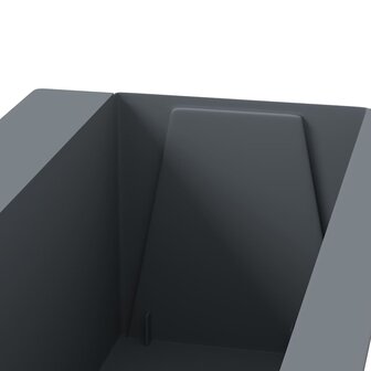 Bloembakken voor europallets 12 st 36x13,5x9,5 cm PP grijs 7