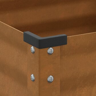 Plantenbak 45x45x88 cm weerbestendig staal 9