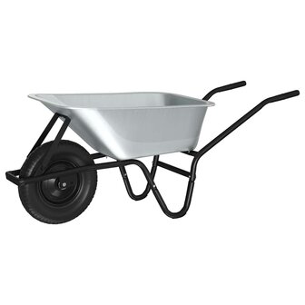 Kruiwagen Zilver en Zwart 141 x 60 x 57 cm Staal 7