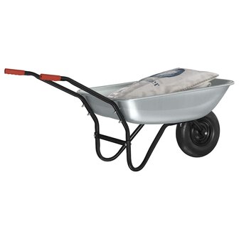 Kruiwagen Zilver en Zwart 133 x 62,5 x 58 cm Staal 3