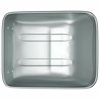 Vervanging voor kruiwagenlade Zilver 80 x 60 x 25 cm Staal 8