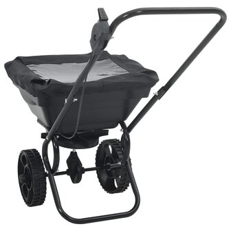 Strooiwagen Zwart 82 x 46 x 75 cm PVC en staal 7