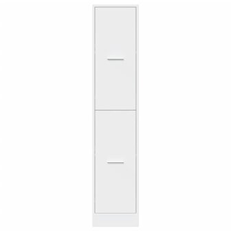Apothekerskast Wit 30x41x144,5 cm Bewerkt Hout 5