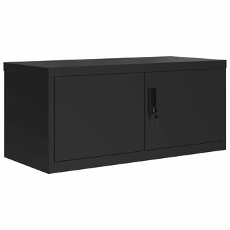 Archiefkast 90x40x240 cm staal zwart 3