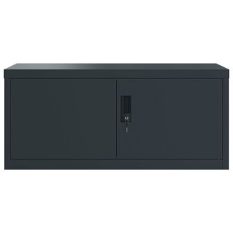 Archiefkast 90x40x110 cm staal antracietkleurig 4