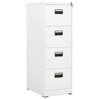 Archiefkast 46x62x133 cm staal wit 1