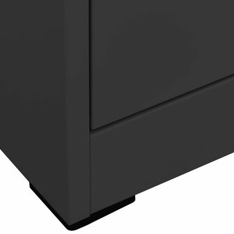 Archiefkast 46x62x133 cm staal antracietkleurig 5