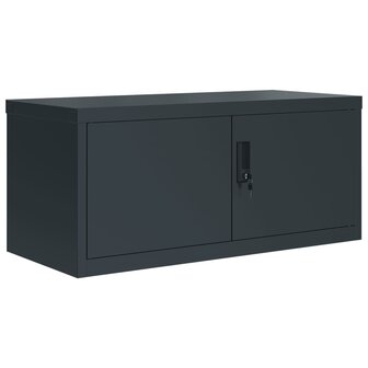 Archiefkast 90x40x40 cm staal antracietkleurig 2