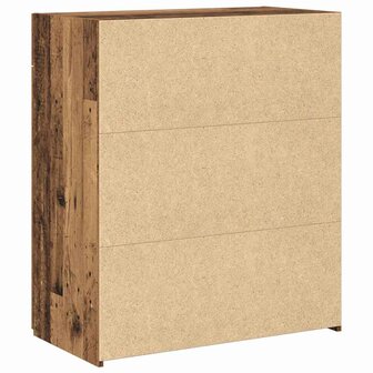 Opbergkast met lade Oud hout 80 x 42,5 x 93,5 cm Bewerkt hout 6