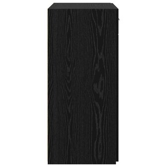 Opbergkast Zwart eiken 80 x 42,5 x 93,5 cm Bewerkt hout 7