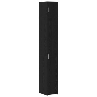 Opbergkast 3 pcs Zwart Eiken 30 x 42,5 x 225 cm 2