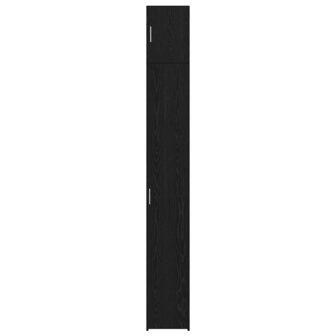 Opbergkast 3 pcs Zwart Eiken 30 x 42,5 x 225 cm 7