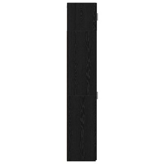 Opbergkast 3 pcs Zwart Eiken 30 x 42,5 x 225 cm 8