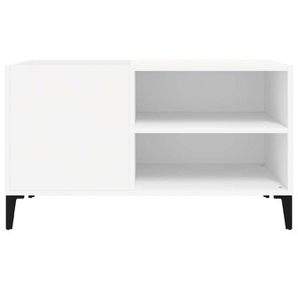Platenkast 84,5x38x48 cm bewerkt hout wit 5