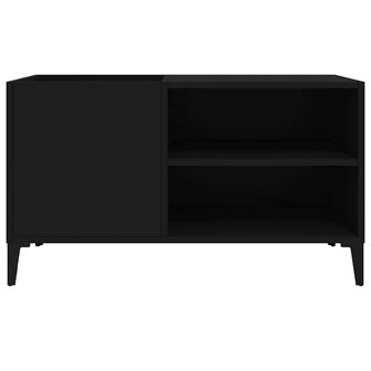 Platenkast 84,5x38x48 cm bewerkt hout zwart 5