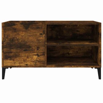 Platenkast 84,5x38x48 cm bewerkt hout gerookt eikenkleurig 5