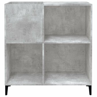 Platenkast 84,5x38x89 cm bewerkt hout betongrijs 5