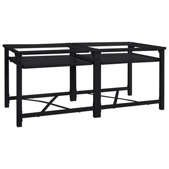 Wasmachineverhoger 2 stuks Zwart 120 x 56 x 52 cm Staal 5