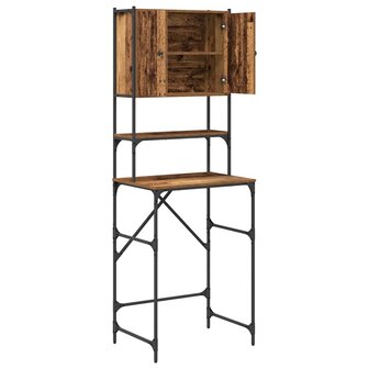 Wasmachinekast Oudhout 68 x 48,5 x 194 cm Bewerkt hout 5