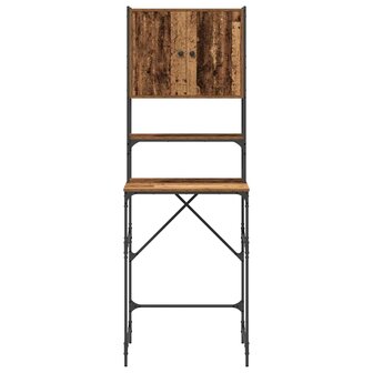 Wasmachinekast Oudhout 68 x 48,5 x 194 cm Bewerkt hout 6