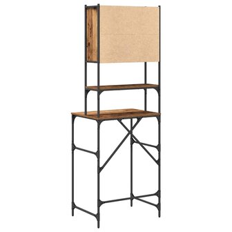 Wasmachinekast Oudhout 68 x 48,5 x 194 cm Bewerkt hout 8