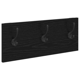 Halmeubelset met lade met plank 4 pcs Zwart Eiken Bewerkt hout 6
