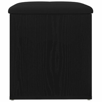 Opslagbank met opslag Zwart Eiken 42 x 42 x 45 cm Bewerkt hout 6